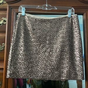 Gap Champagne Sequin Mini Skirt